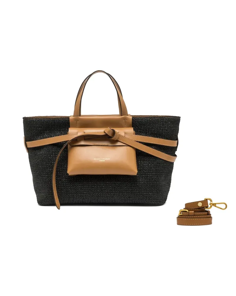 Gianni Chiarini Belty woven tote bag - Schwarz Schwarz