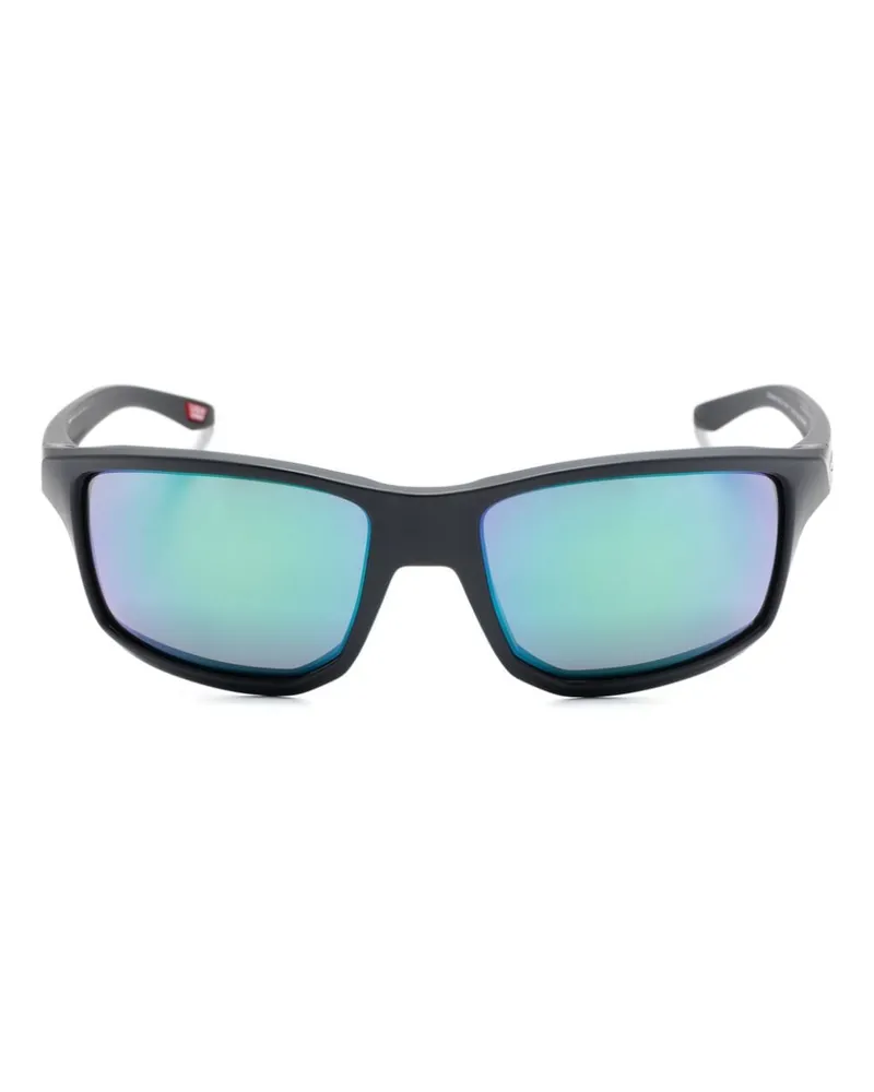 Oakley Eckige Gibston Sonnenbrille - Schwarz Schwarz