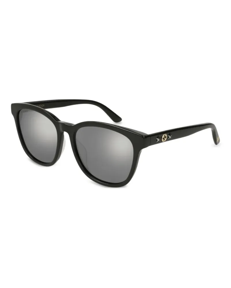 Gucci Sonnenbrille mit GG - Schwarz Schwarz