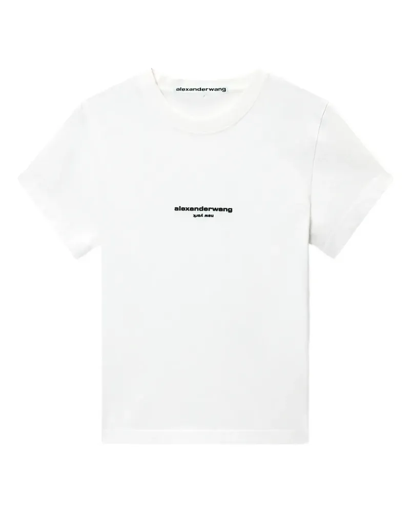 Alexander Wang logo-print T-shirt - Weiß Weiß