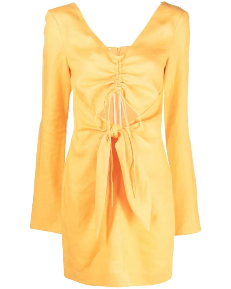 Nanushka Kleid mit Knotendetail - Orange Orange