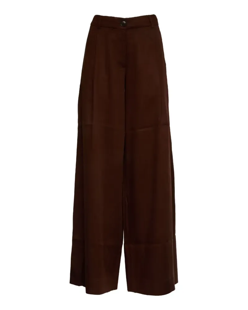 Essentiel wide leg justicia trousers - Braun Braun