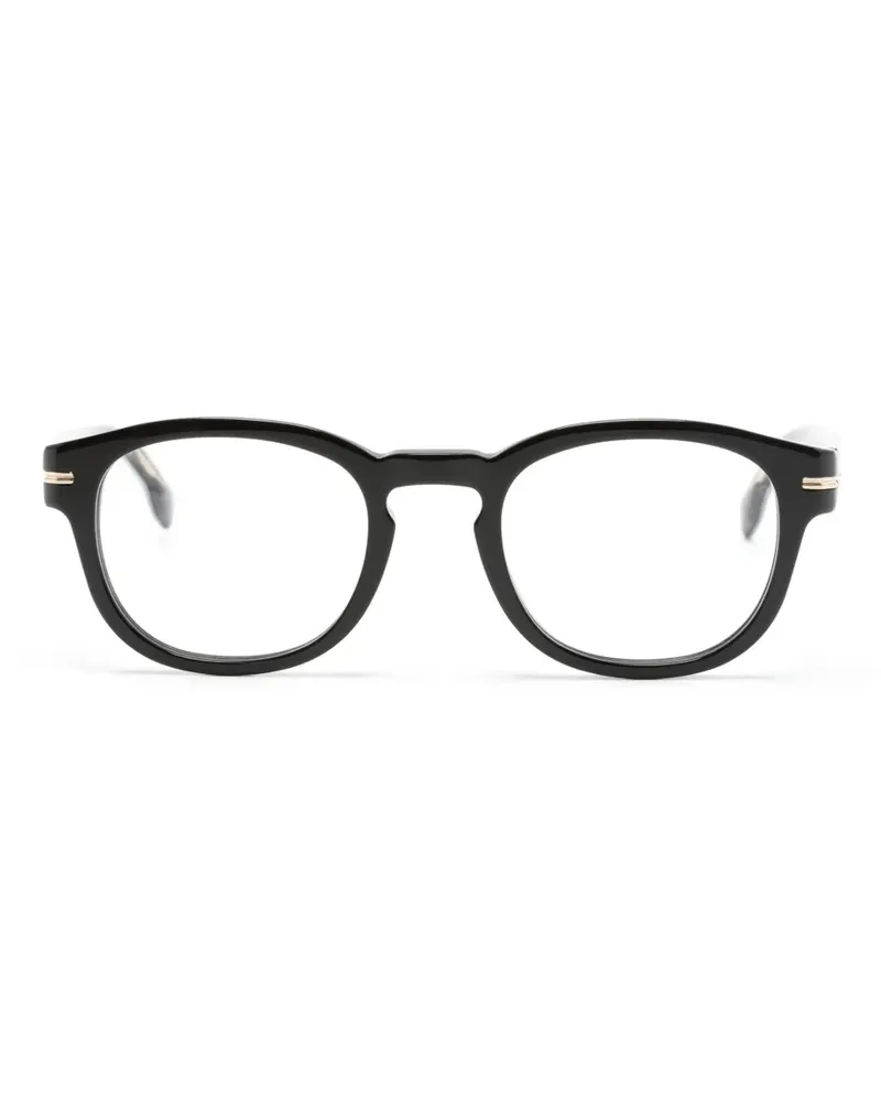 HUGO BOSS Brille mit rundem Gestell - Schwarz Schwarz