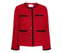 Tweed-Jacke mit Kontrastdetails