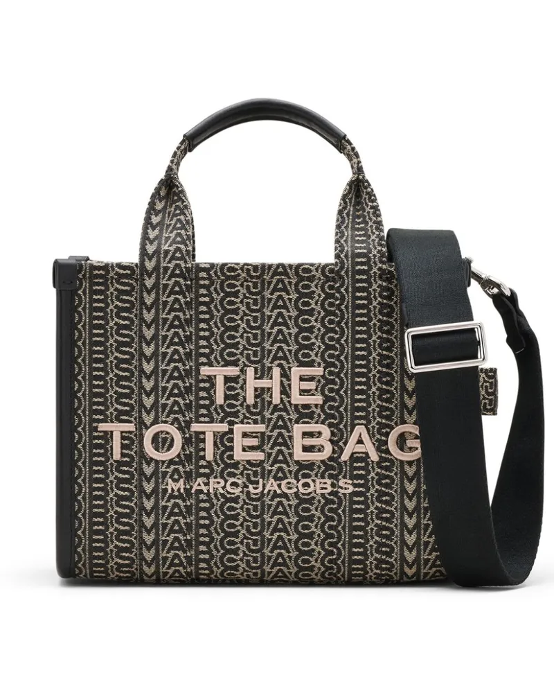 Marc Jacobs Kleine The Monogram Jacquard Tote Bag - Schwarz Schwarz