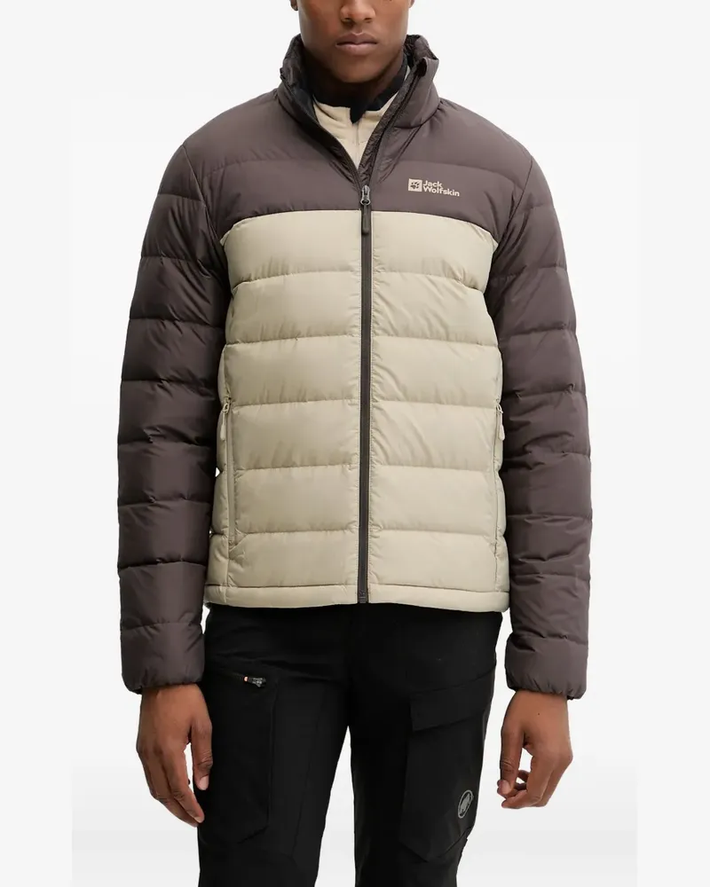 Jack Wolfskin colour-block padded jacket - Braun Braun