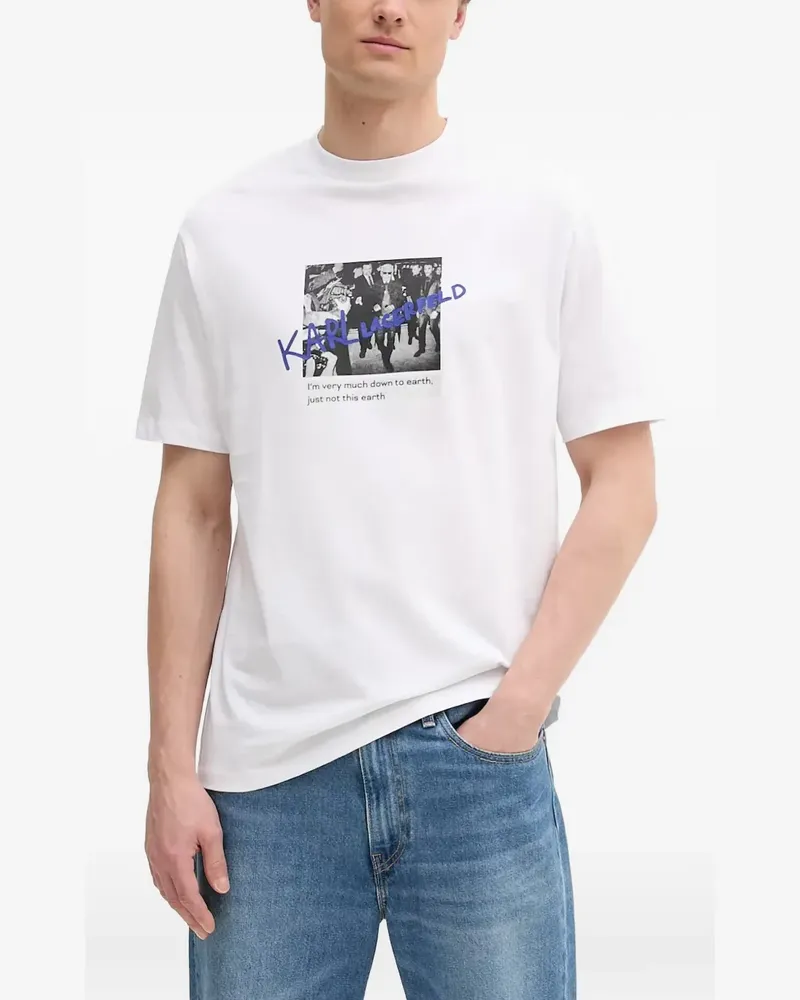 Karl Lagerfeld graphic-print t-shirt - Weiß Weiß