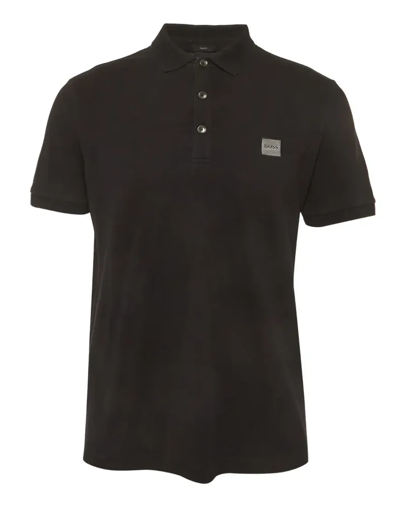 HUGO BOSS Kurzärmeliges Poloshirt - Schwarz Schwarz