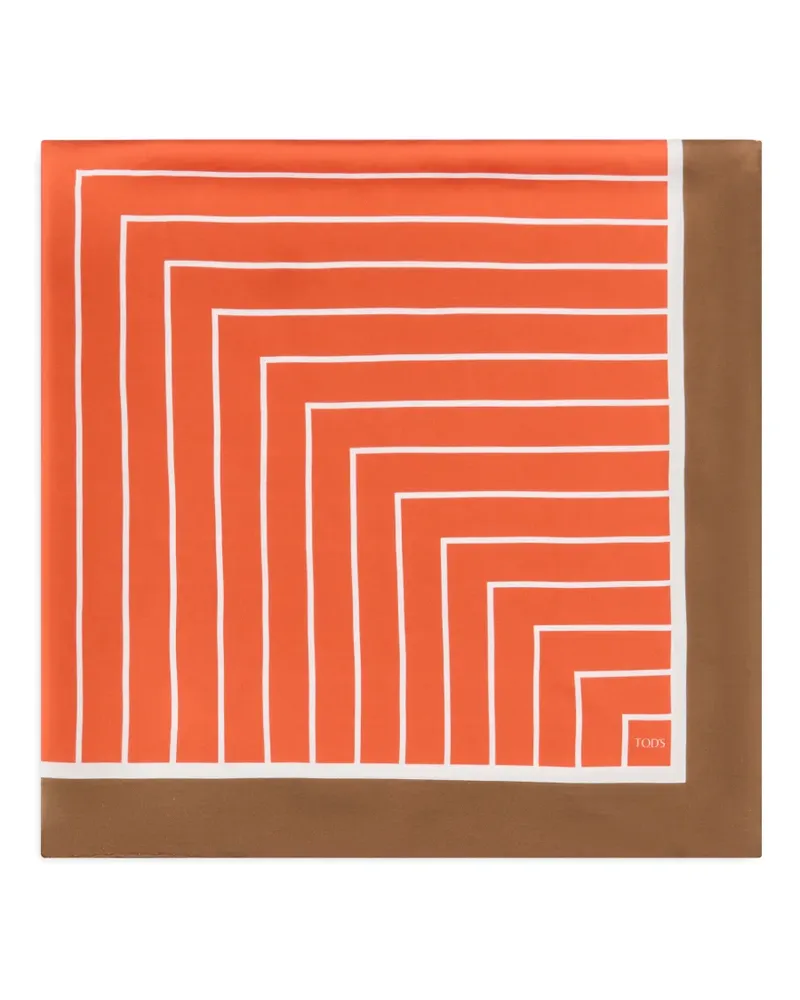 TOD'S Foulard aus Seide - Orange Orange