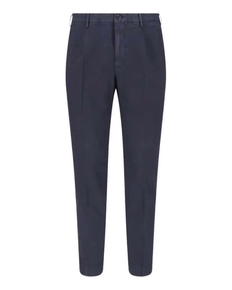 Incotex pleated tapered trousers - Blau Blau