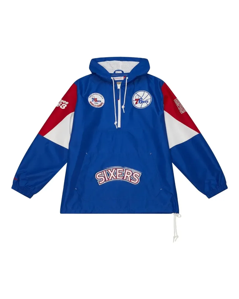 Mitchell & Ness NBA 76ers Sportjacke - Blau Blau