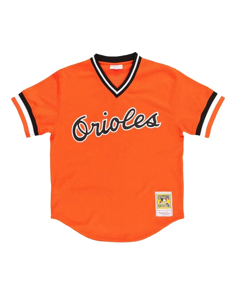Mitchell & Ness MLB Orioles 1988 Cal Ripken Jr T-Shirt - Orange Orange