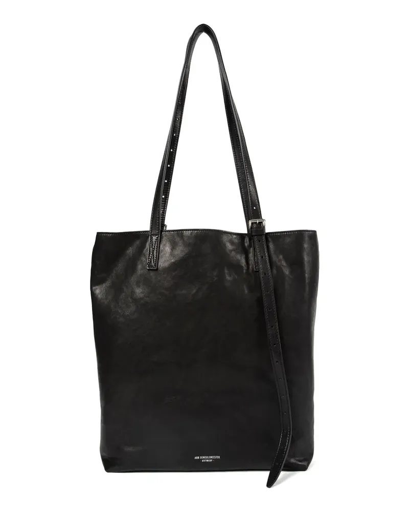 Ann Demeulemeester Janek Schultertasche mit Schnalle - Schwarz Schwarz