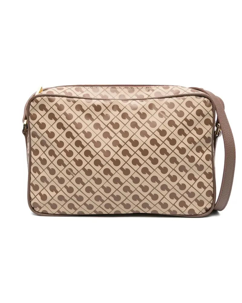 Gherardini Umhängetasche mit Muster-Print - Braun Braun