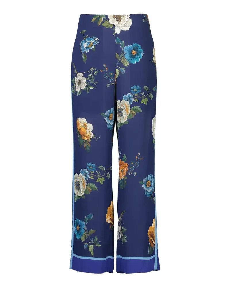 Borgo De Nor Jamie floral stripe trousers - Blau Blau