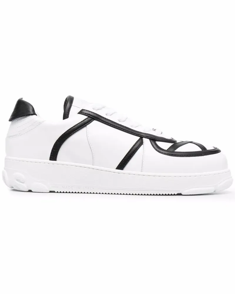 GCDS Sneakers mit Kontrastdetail - Weiß Weiß