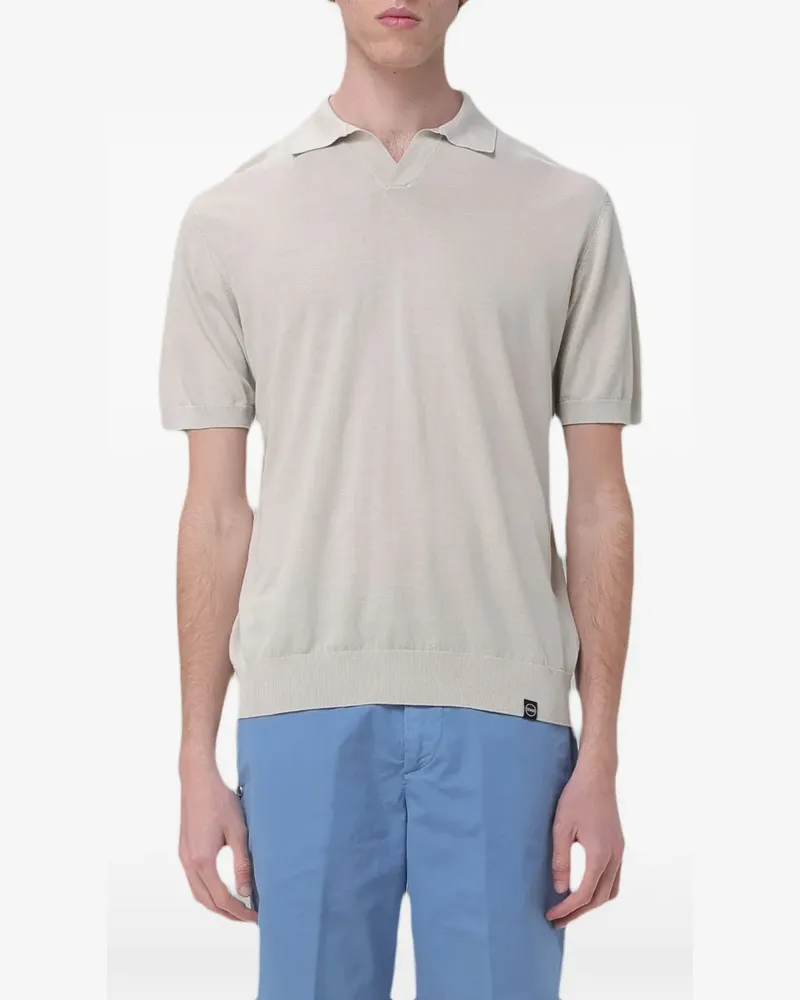 Colmar Fein gestricktes Poloshirt - Nude Nude