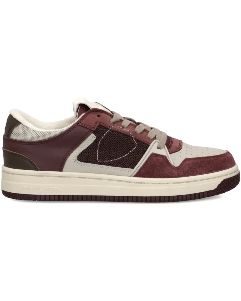 Philippe Model Sneakers mit Wildledereinsätzen - Rot Rot