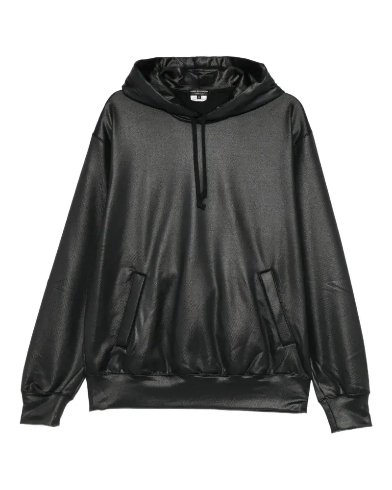 Comme des Garçons coated hoodie - Schwarz Schwarz