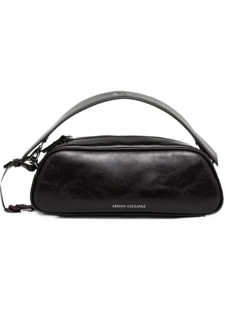 Armani Exchange logo-print crossbody bag - Braun Braun