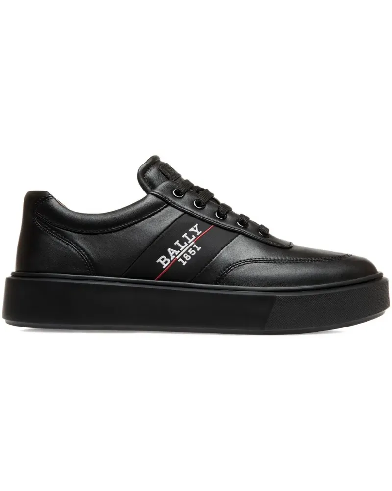 Bally Sneakers mit Logo - Schwarz Schwarz