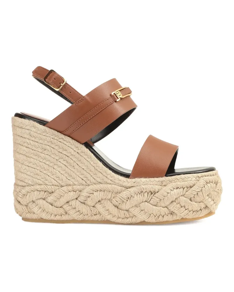 Sergio Rossi Bitt Sandalen mit Beschlägen - Braun Braun