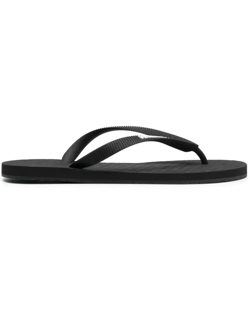 VETEMENTS Flip-Flops mit Logo-Prägung - Schwarz Schwarz