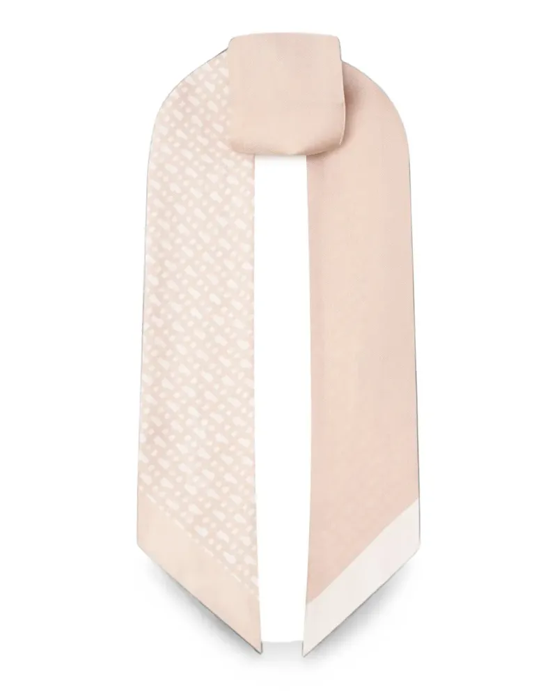 HUGO BOSS Vincency logo-print scarf - Nude Nude