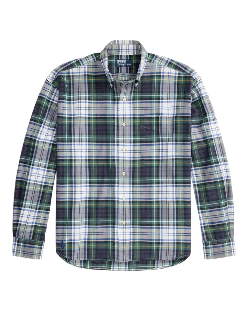 Ralph Lauren Kariertes Oxford-Hemd - Blau Blau