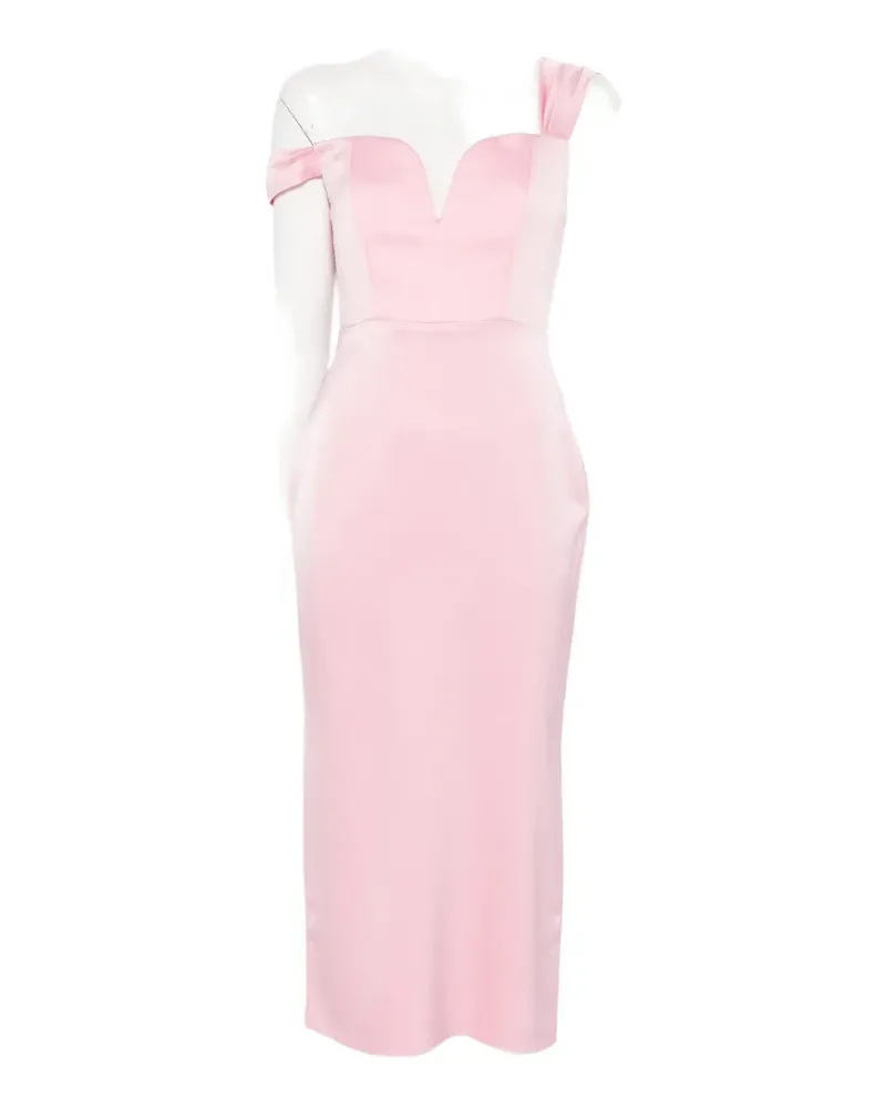 Alex Perry zip-fastening midi dress - Rosa Rosa