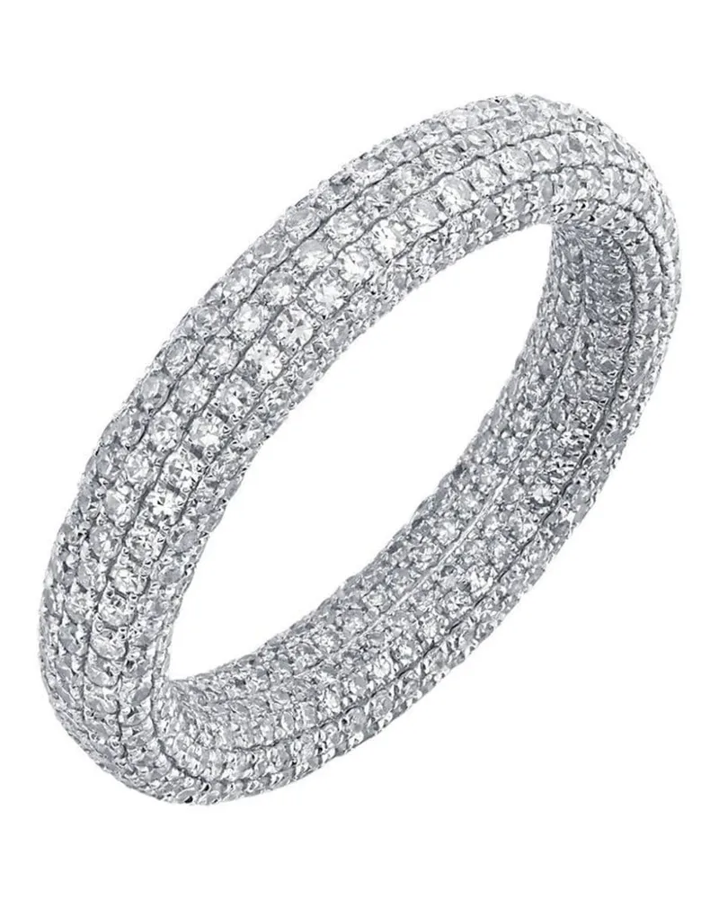 SHAY 18kt Inside Out Weißgoldring Weiß
