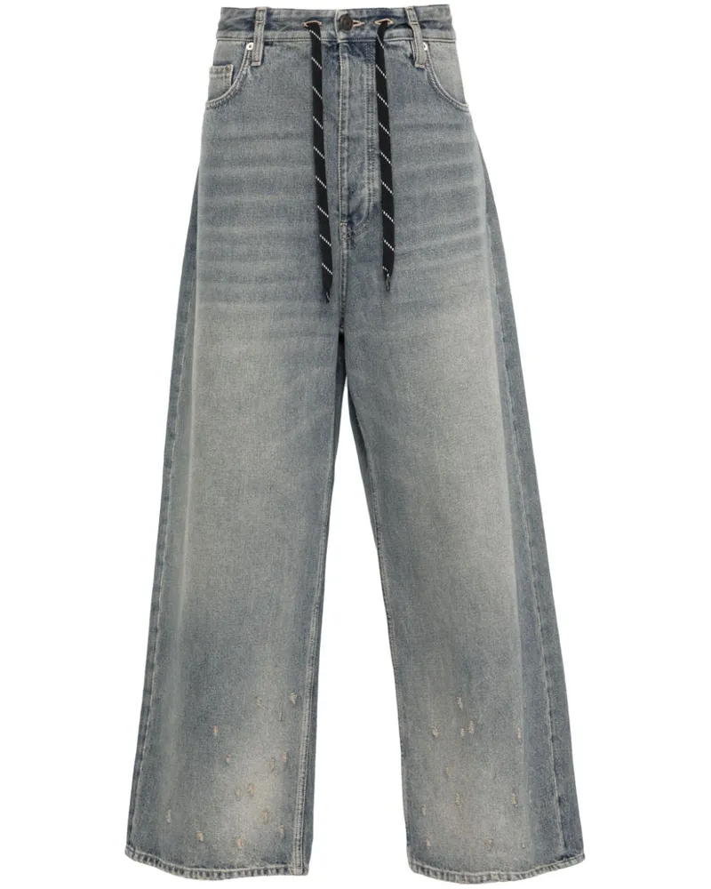 Balenciaga Jeans mit weitem Bein Blau