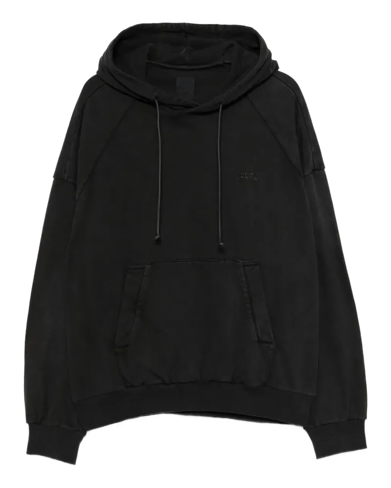 JUUN.J Hoodie mit Logo-Stickerei - Schwarz Schwarz