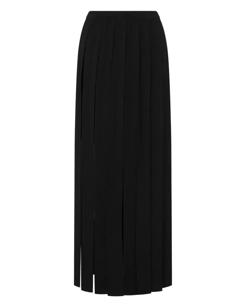 Moschino Maxirock mit Falten - Schwarz Schwarz