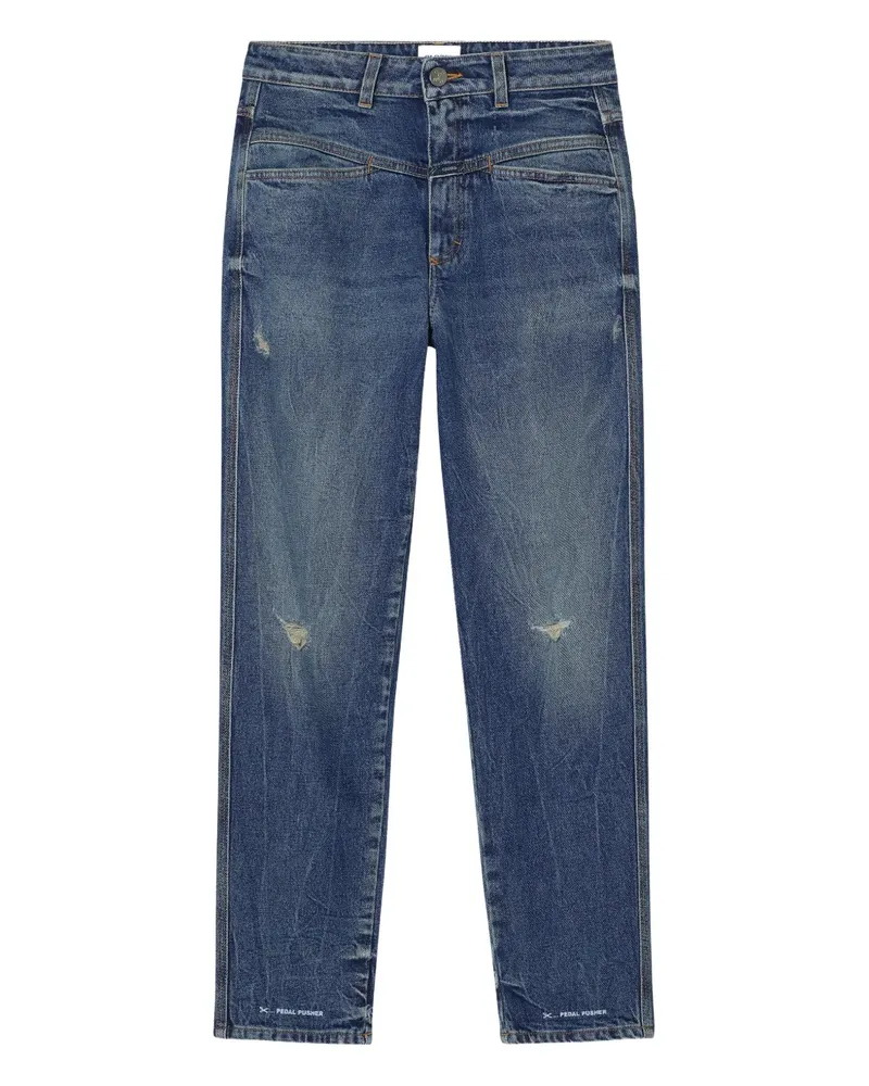 Closed Jeans in Distressed-Optik - Blau Blau