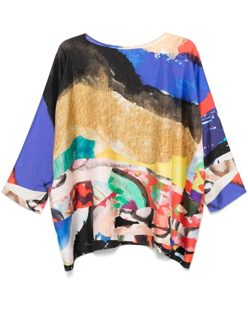 Daniela Gregis Bluse mit abstraktem Print - Blau Blau