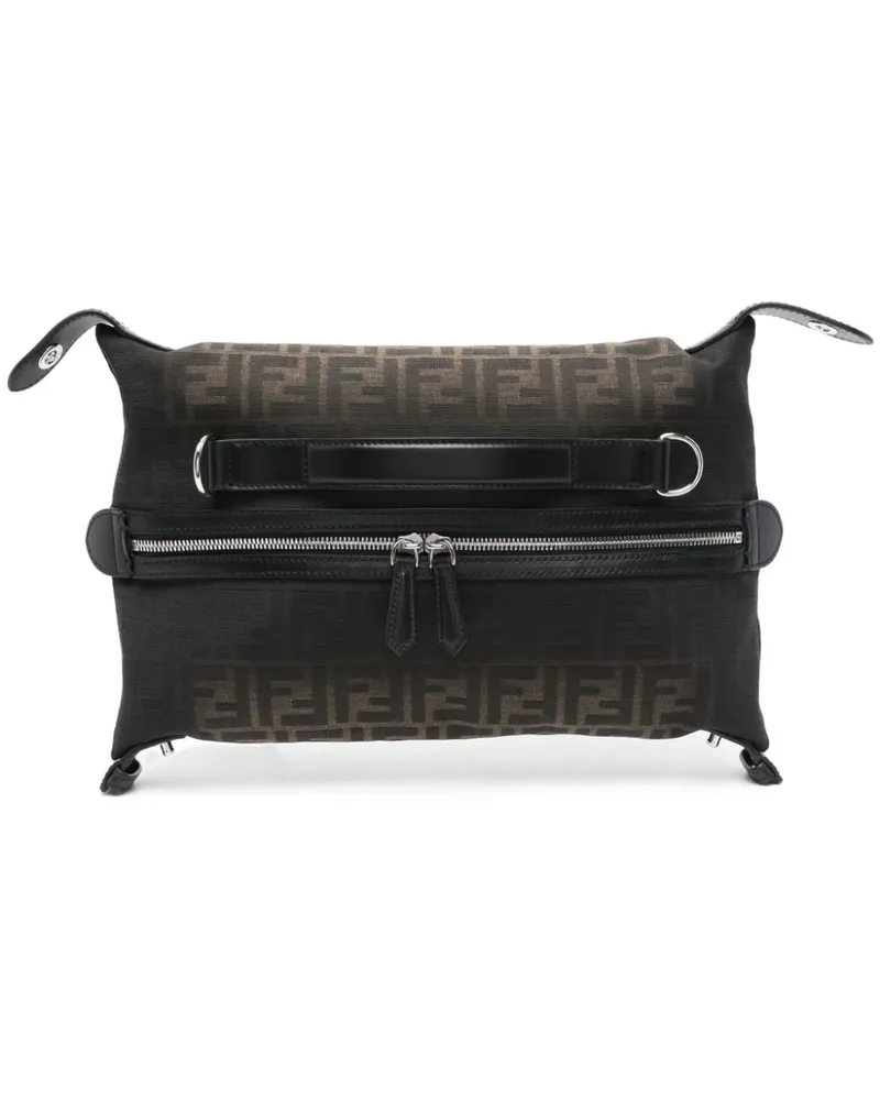 Fendi Kleine  Siesta Clutch - Braun Braun