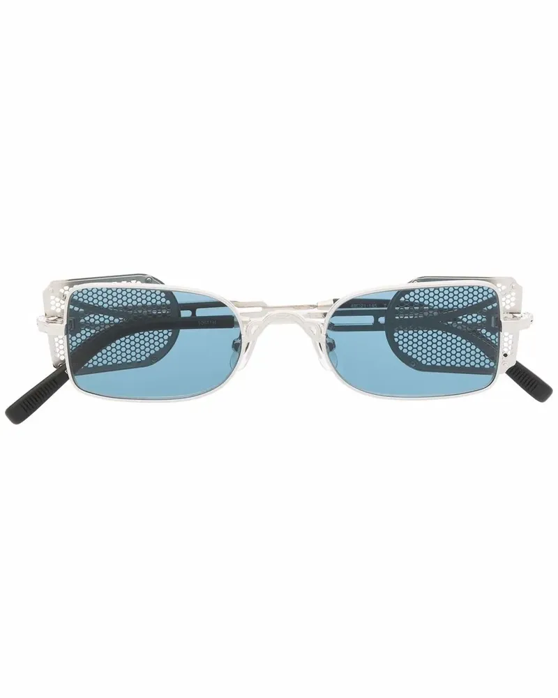 MATSUDA Eckige Shield-Sonnenbrille - Silber Silber