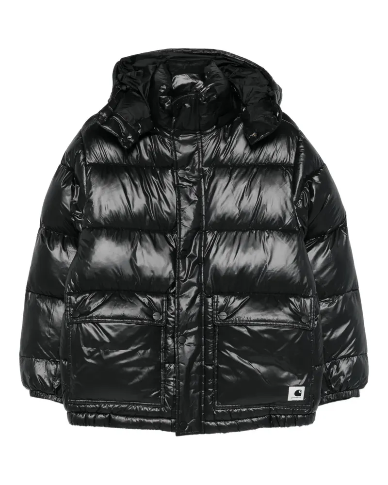 Carhartt WIP Benson Steppjacke mit Reißverschluss - Schwarz Schwarz