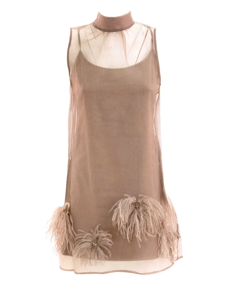 STAUD Albee Minikleid - Nude Nude