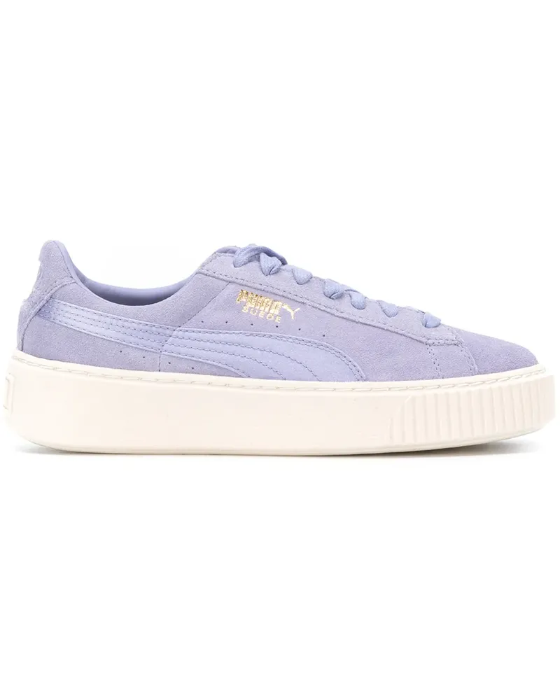 Puma Flatform-Sneakers aus Wildleder - Blau Blau