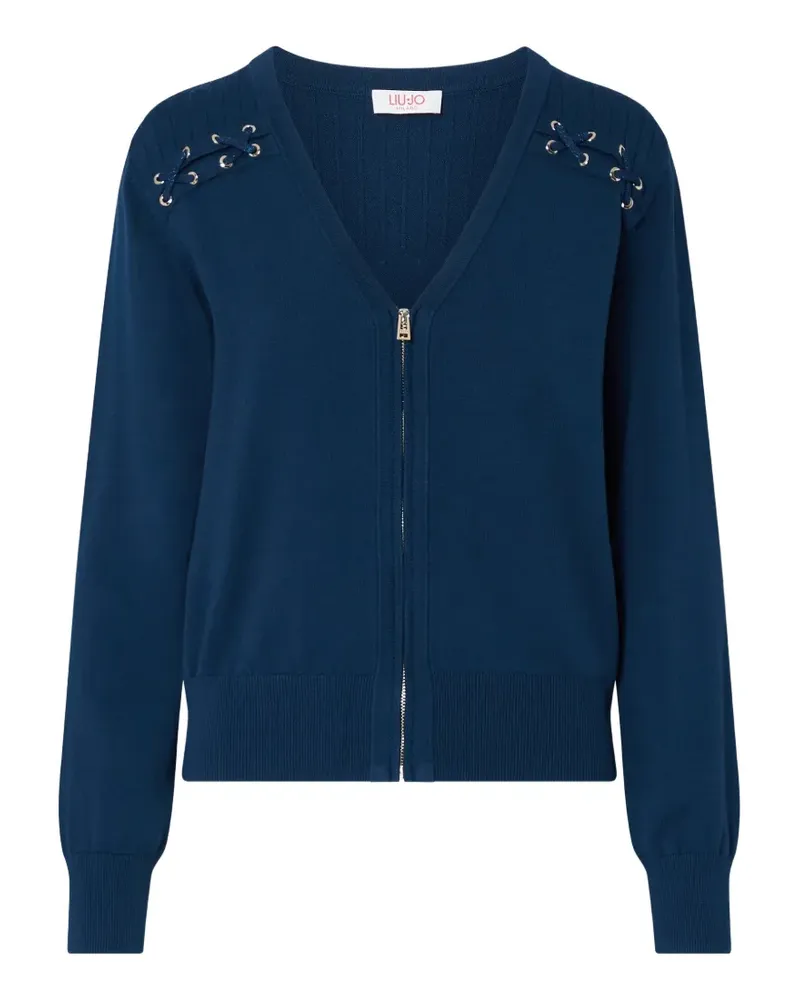 Liu Jo cardigan with laces - Blau Blau