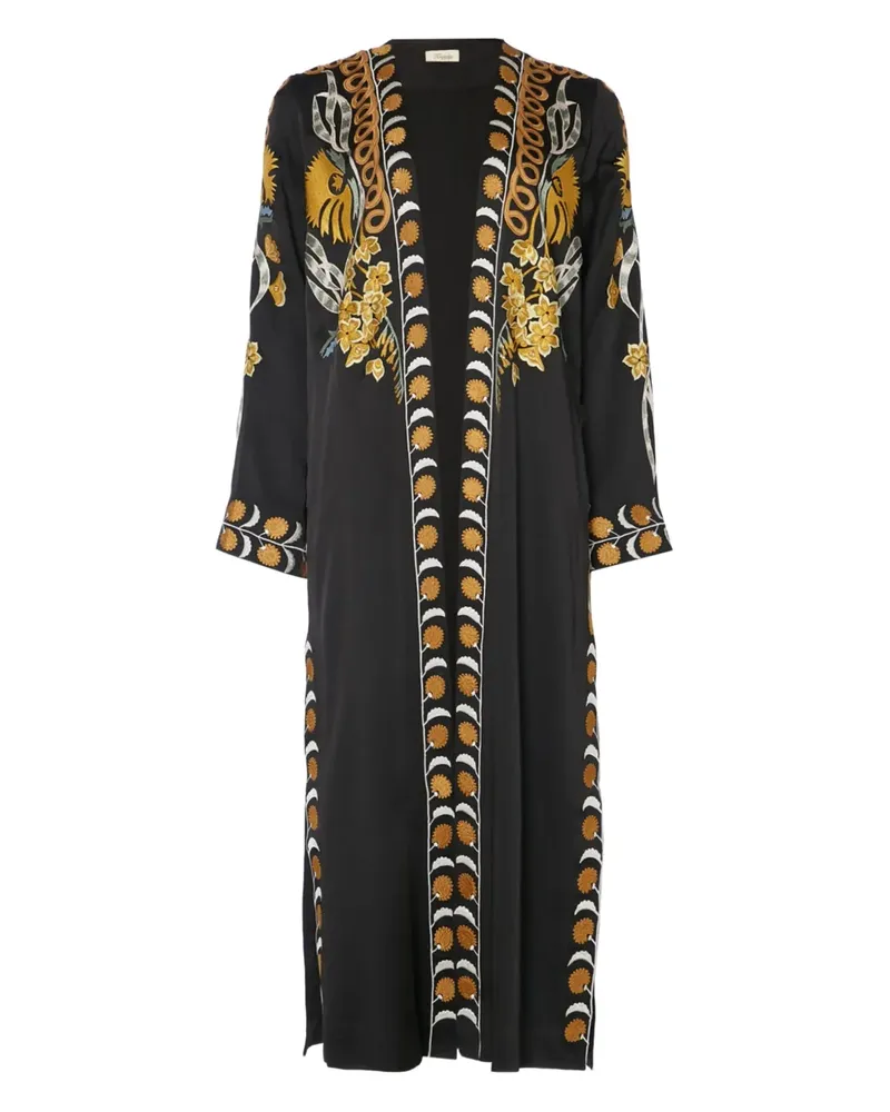 Temperley London Remi Mantel mit Stickerei - Schwarz Schwarz