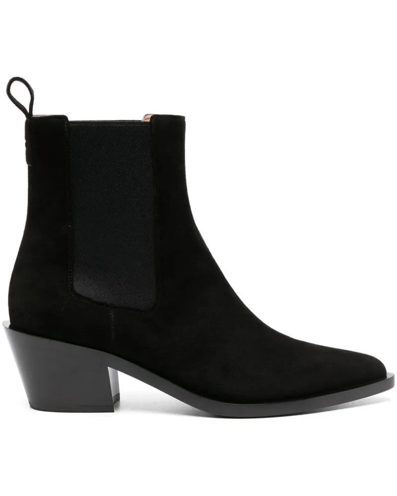 Gianvito Rossi Wylie Stiefel aus Wildleder 45mm - Schwarz Schwarz
