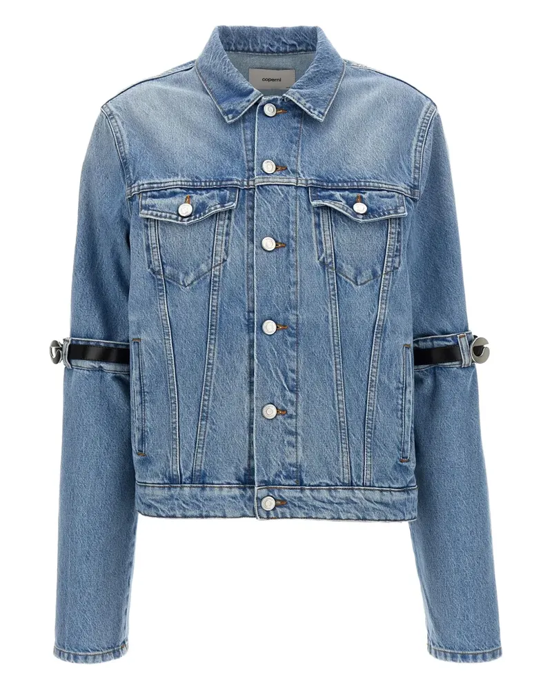 COPERNI Kurze Hybrid Jeansjacke - Blau Blau