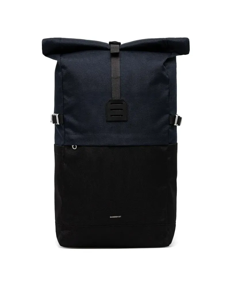 Sandqvist Icon Rucksack mit Rollverschluss - Schwarz Schwarz