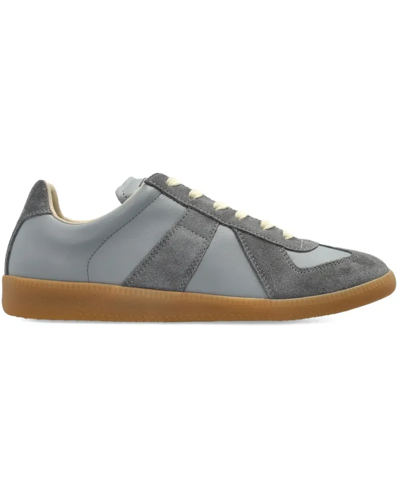 Maison Margiela Replica suede panelled sneakers - Grau Grau