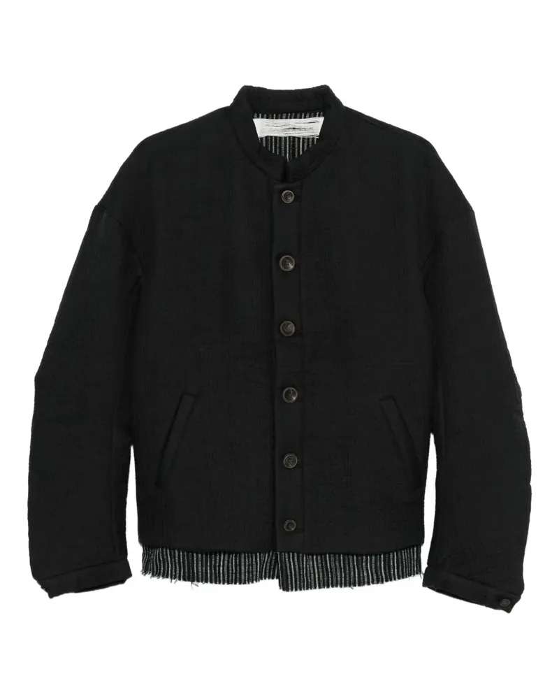 individual sentiments Hemdjacke im Layering-Look - Schwarz Schwarz