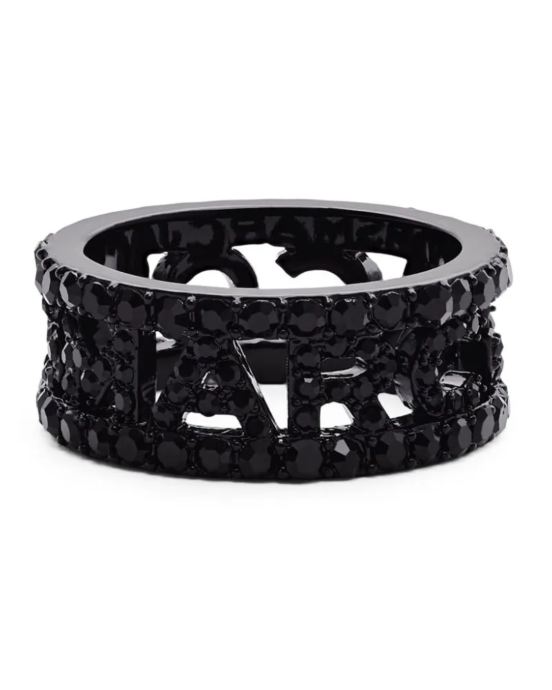Marc Jacobs The Monogram Paving Ring - Schwarz Schwarz
