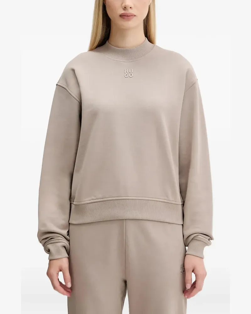 HUGO BOSS Sweatshirt mit Logo - Nude Nude